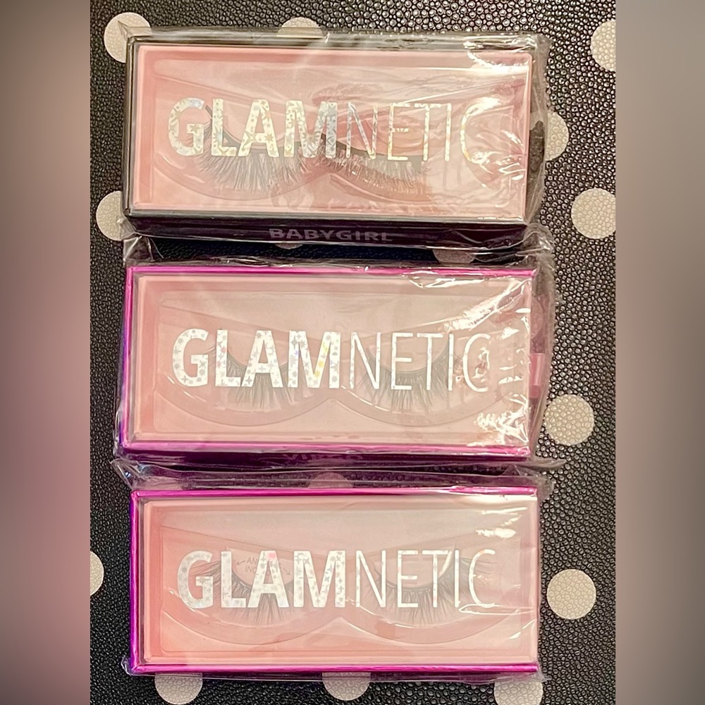 3 Glamnetic lashes. Babygirl, Virgo, Venus